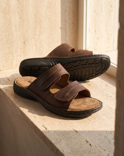Lorenzo Leather Slide