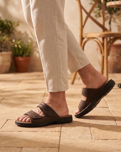 Lorenzo Leather Slide