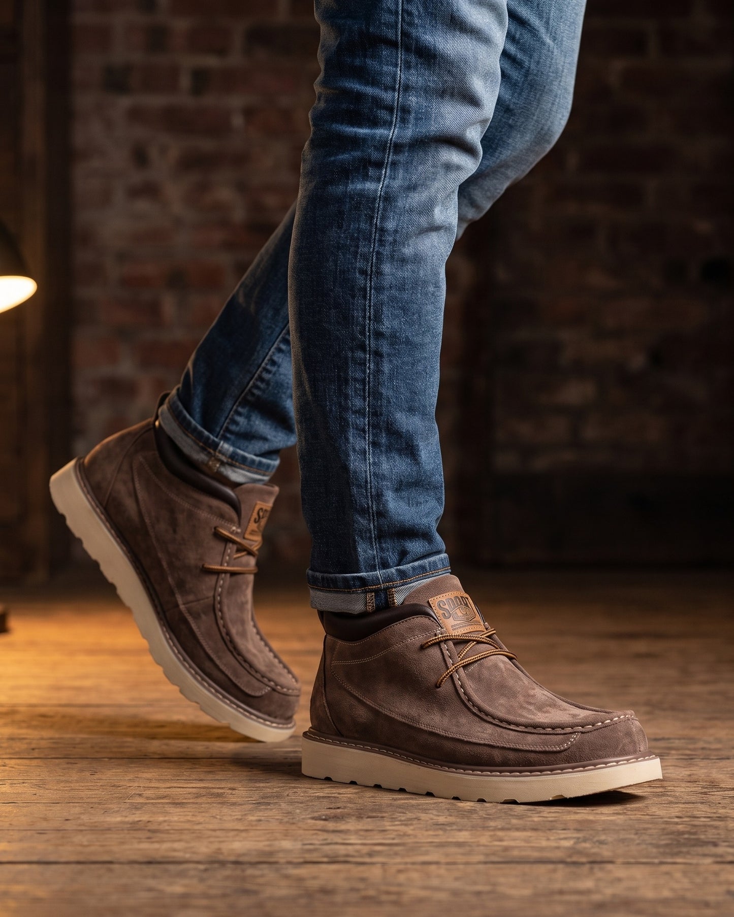 Valerio Faux Leather Chukka Boot