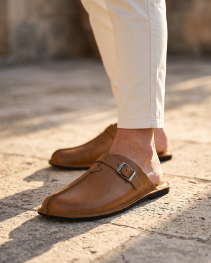 Zeno Leather Mule