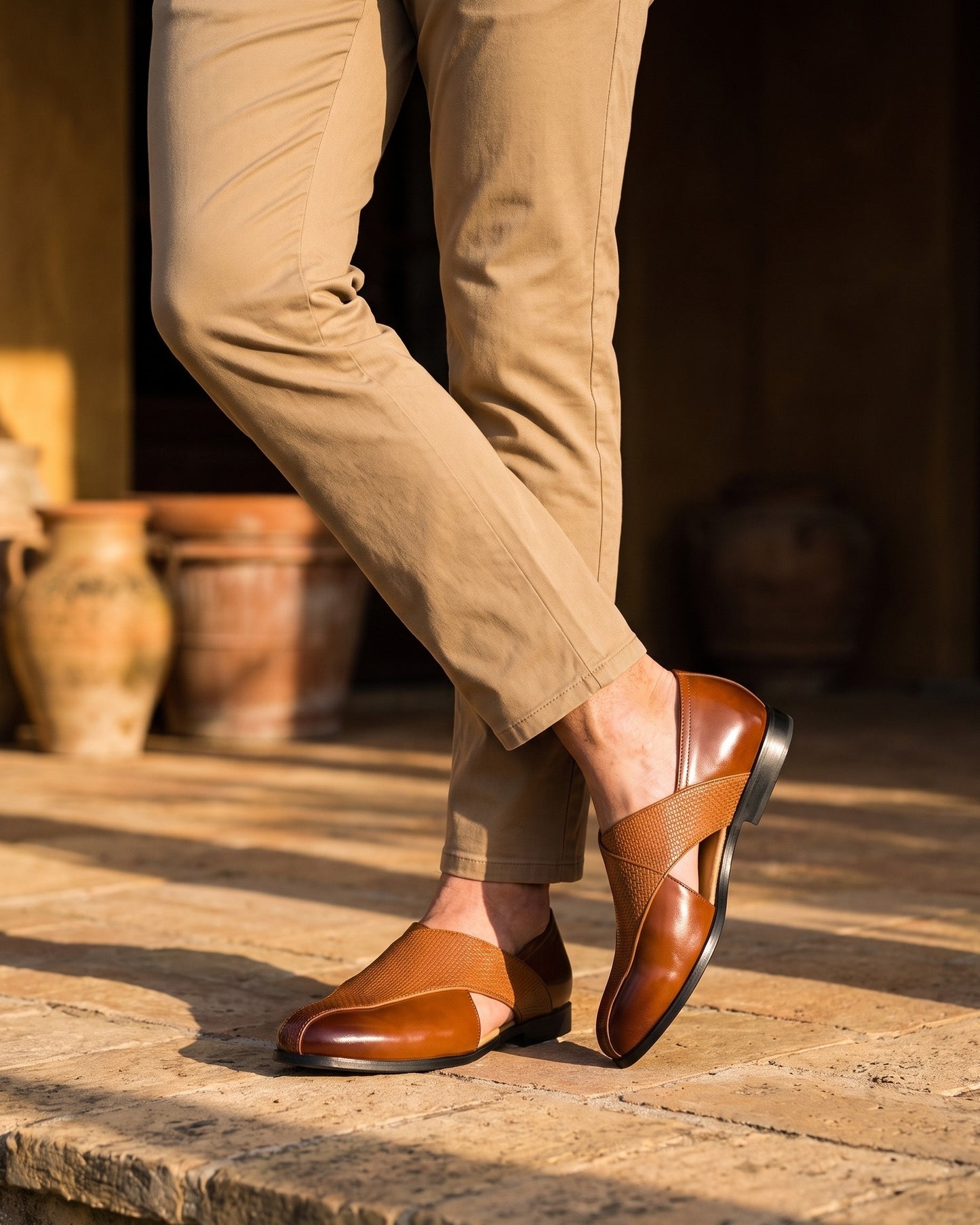 Cesare Leather Slip-On
