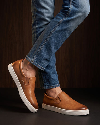 Manuel Leather Slip-On