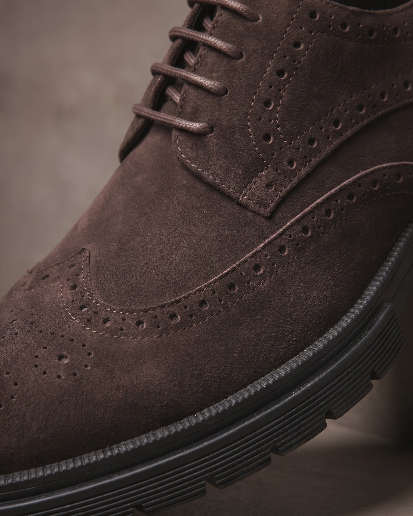 Enzo Suede Brogue Derby