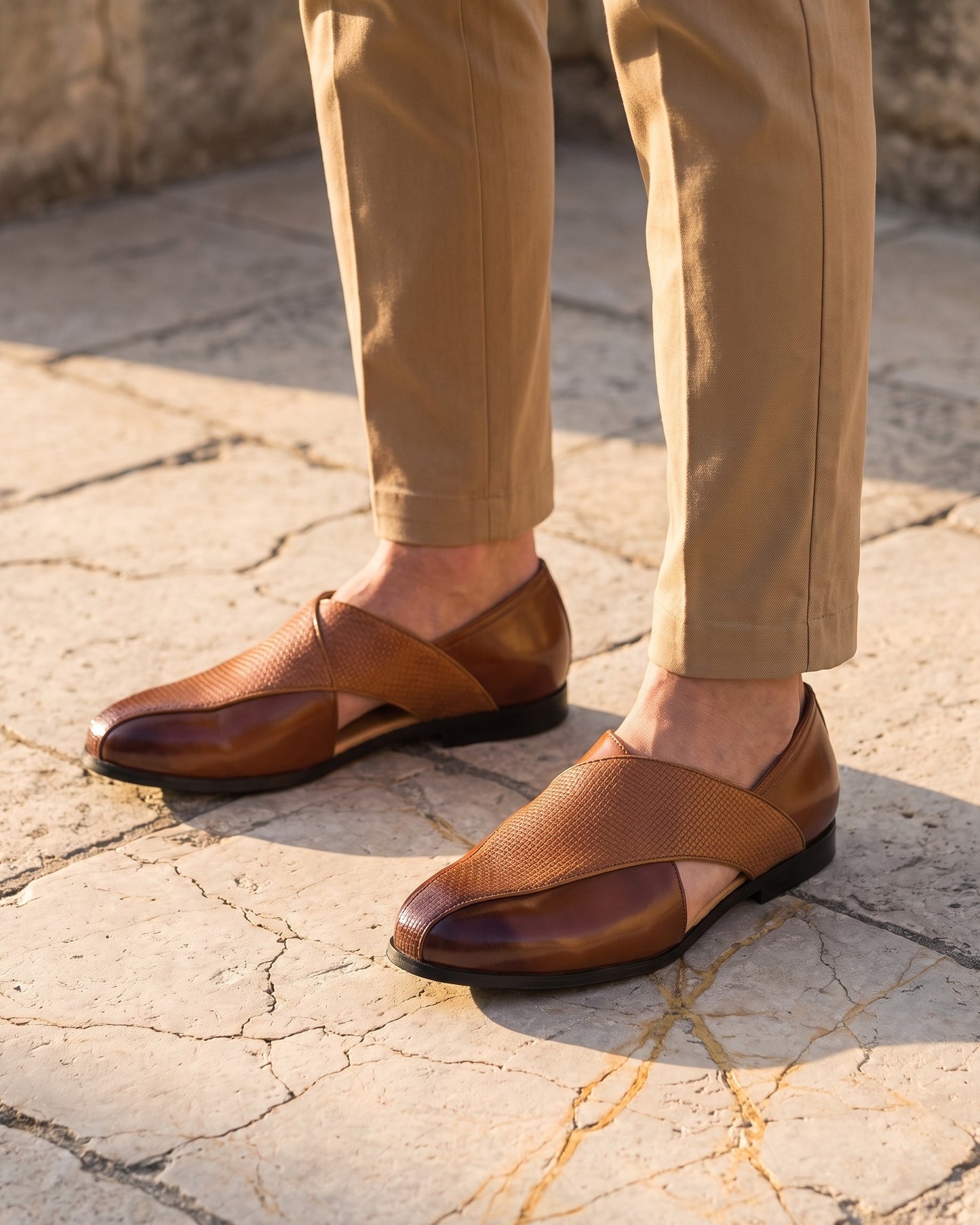 Cesare Leather Slip-On