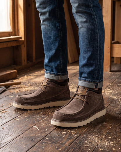 Valerio Faux Leather Chukka Boot