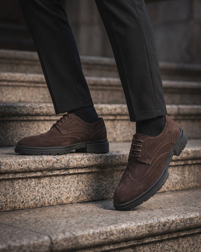 Enzo Suede Brogue Derby