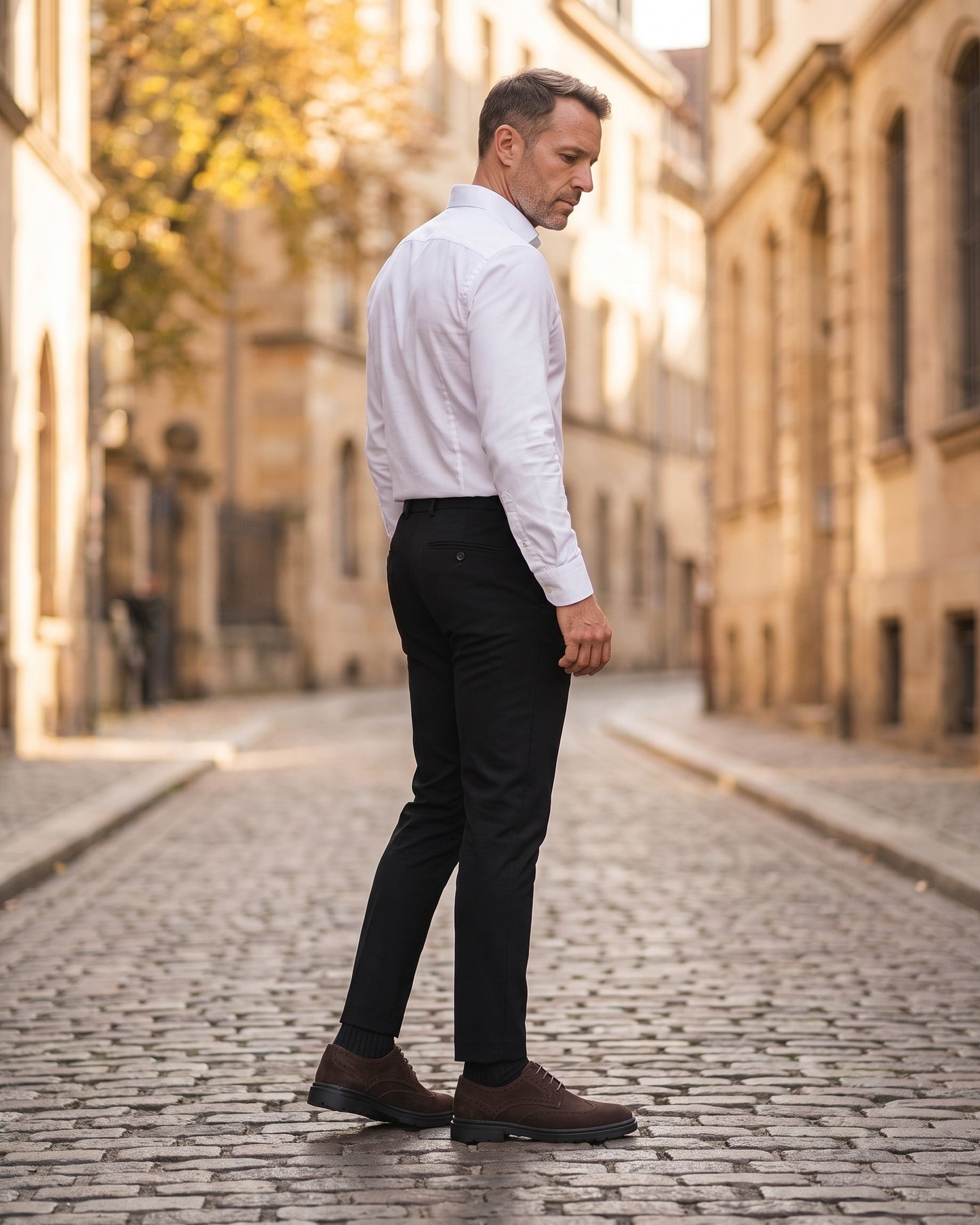 Enzo Suede Brogue Derby