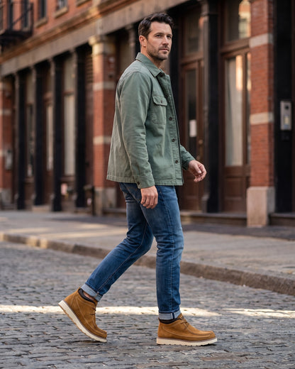 Valerio Faux Leather Chukka Boot