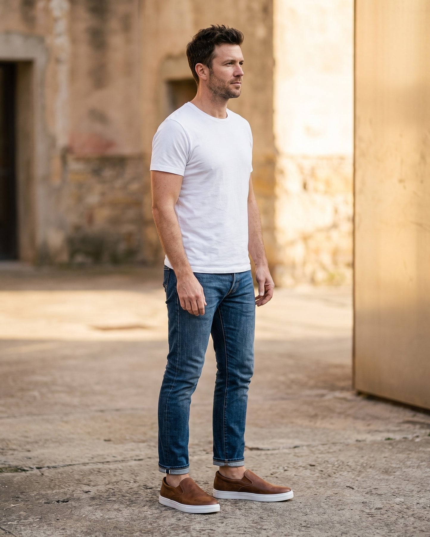Manuel Leather Slip-On