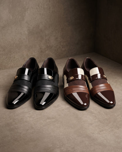 Fausto Leather Monk Strap