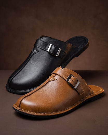 Zeno Leather Mule