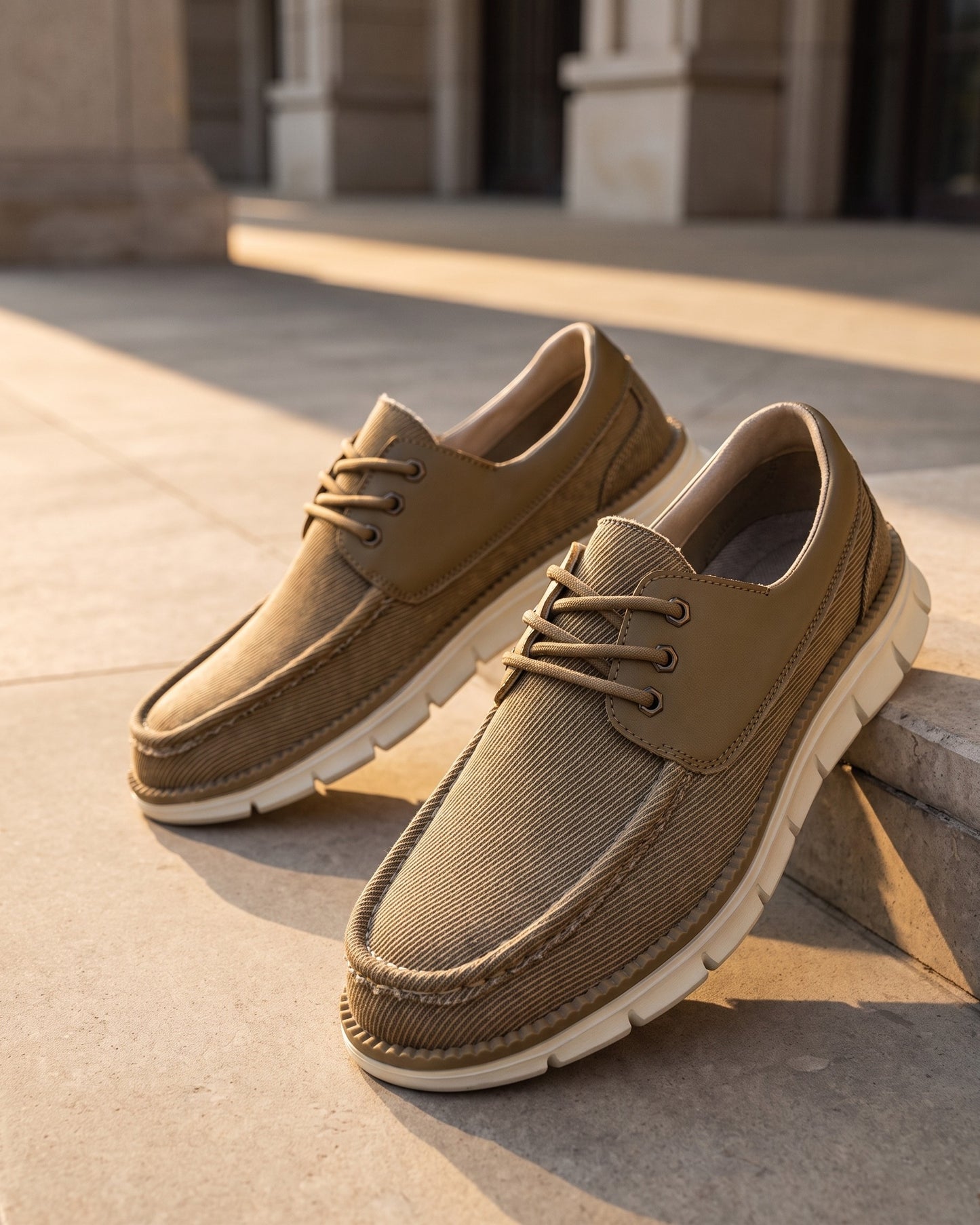 Renzo Canvas Moccasin