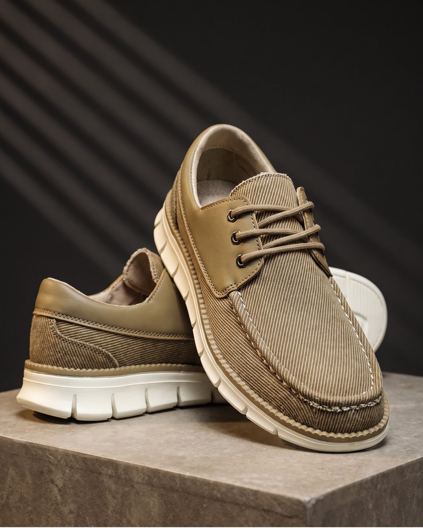 Renzo Canvas Moccasin
