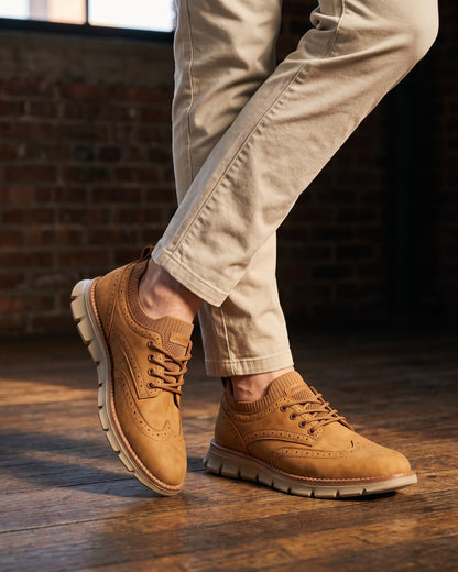 Eduardo Faux Leather Brogue