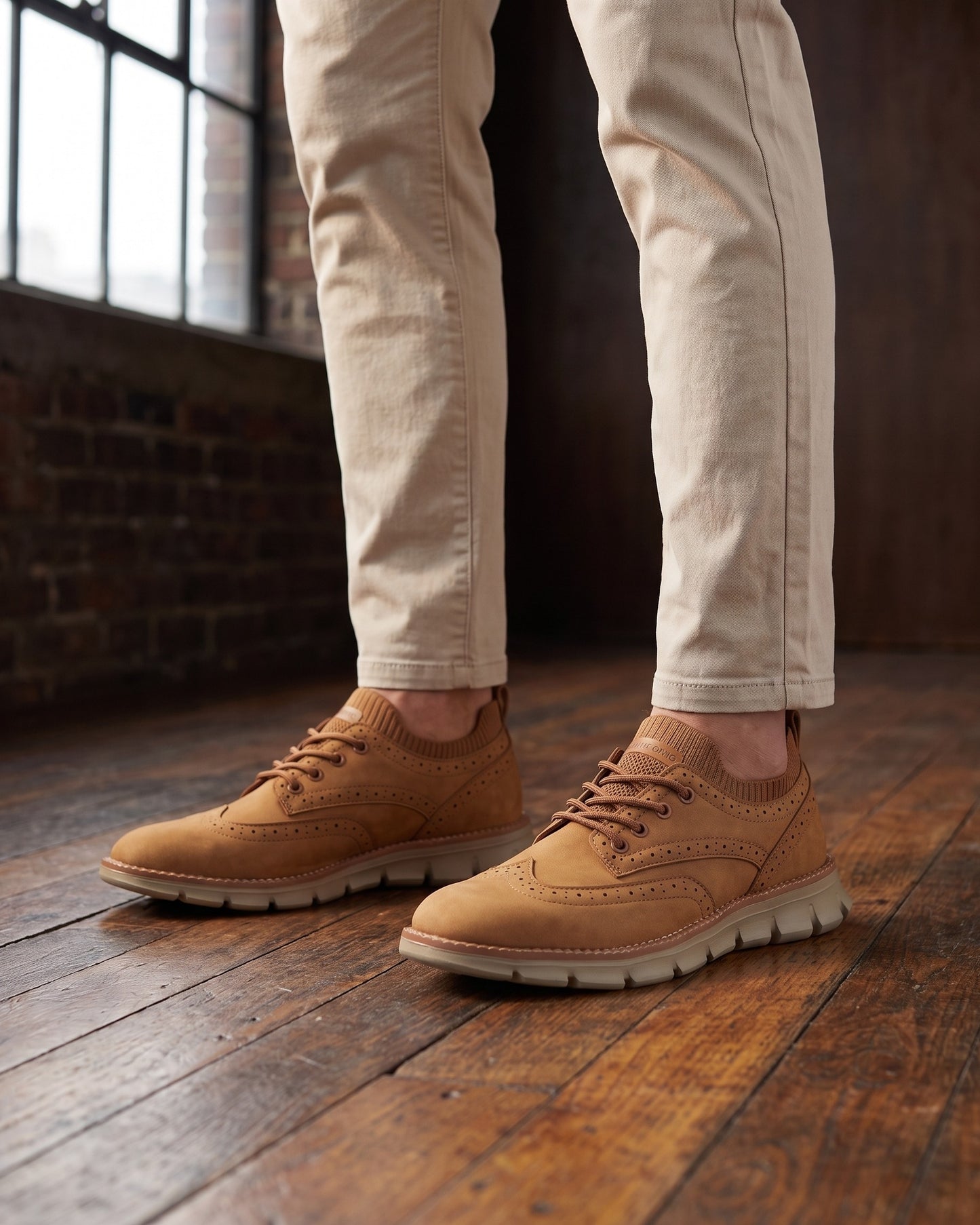 Eduardo Faux Leather Brogue