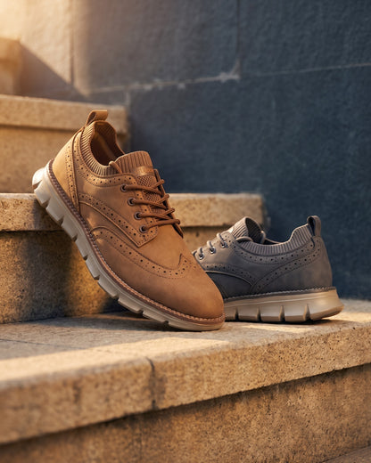 Eduardo Faux Leather Brogue
