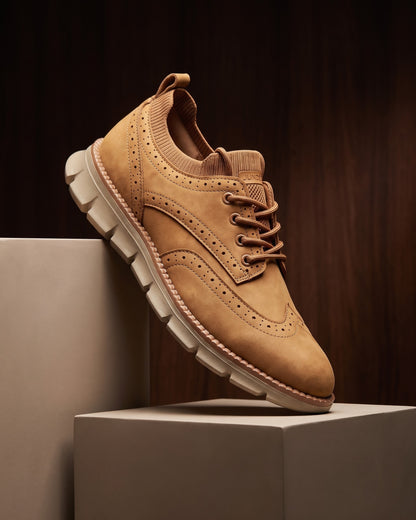 Eduardo Faux Leather Brogue