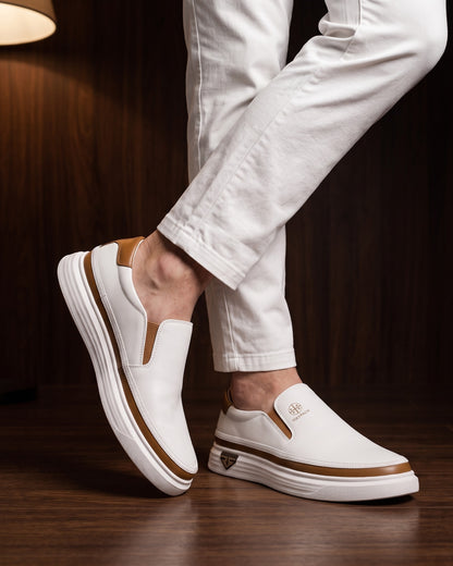 Rodolfo Leather Slip-On