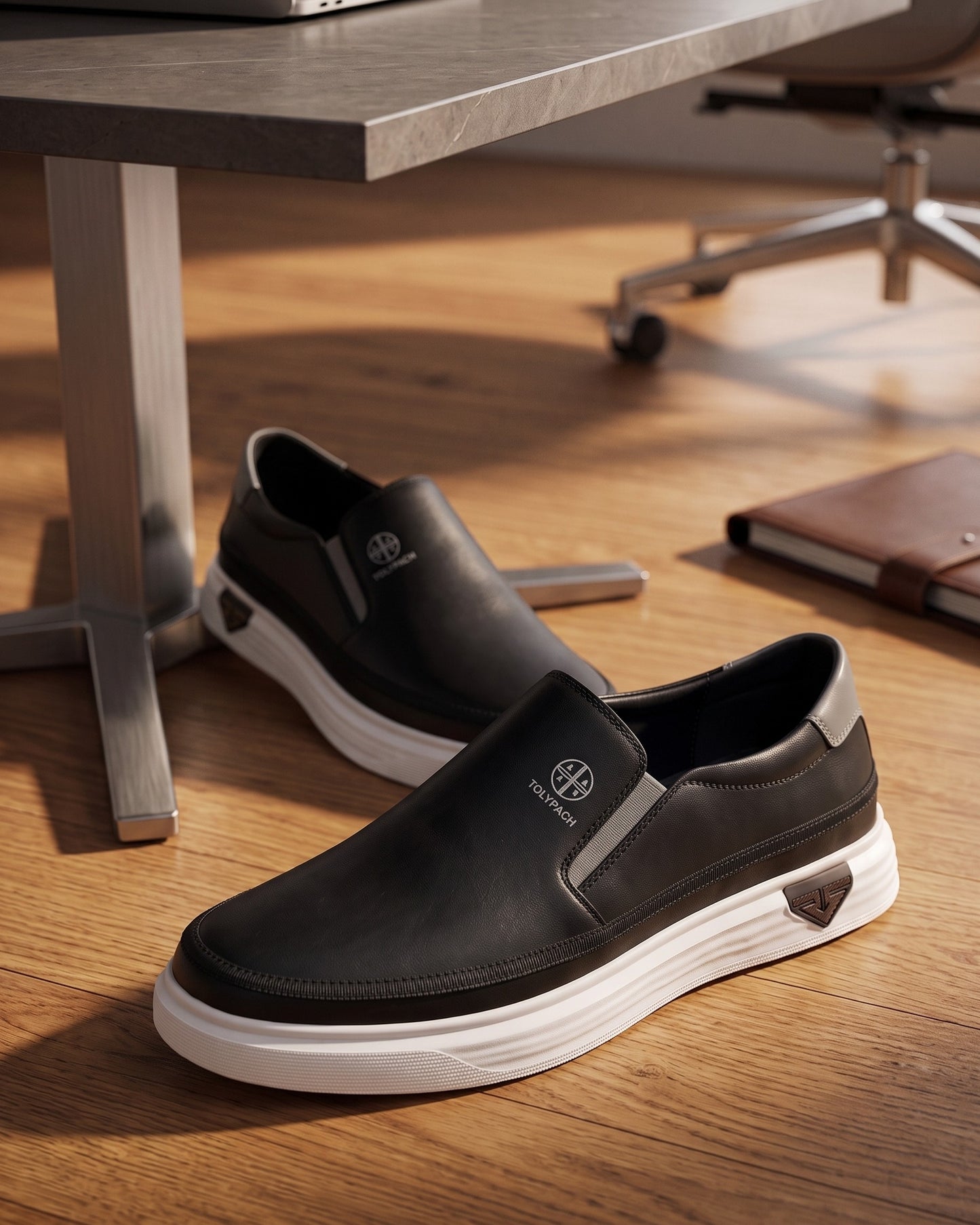 Rodolfo Leather Slip-On