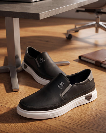 Rodolfo Leather Slip-On