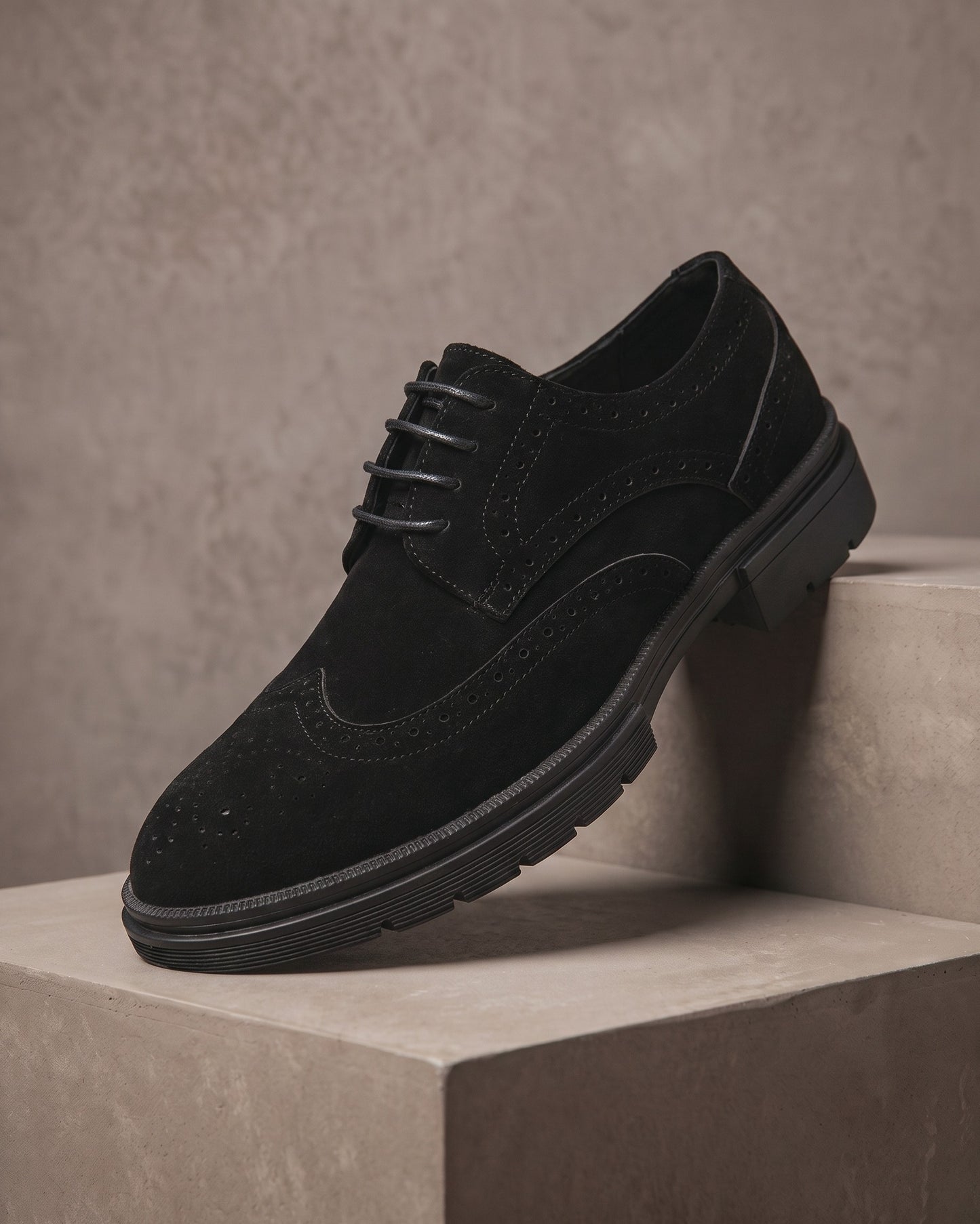 Enzo Suede Brogue Derby