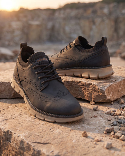 Eduardo Faux Leather Brogue