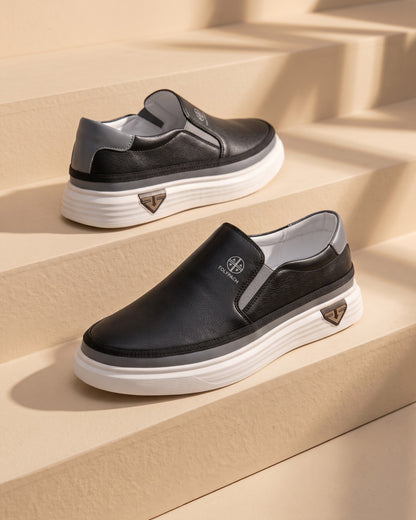Rodolfo Leather Slip-On