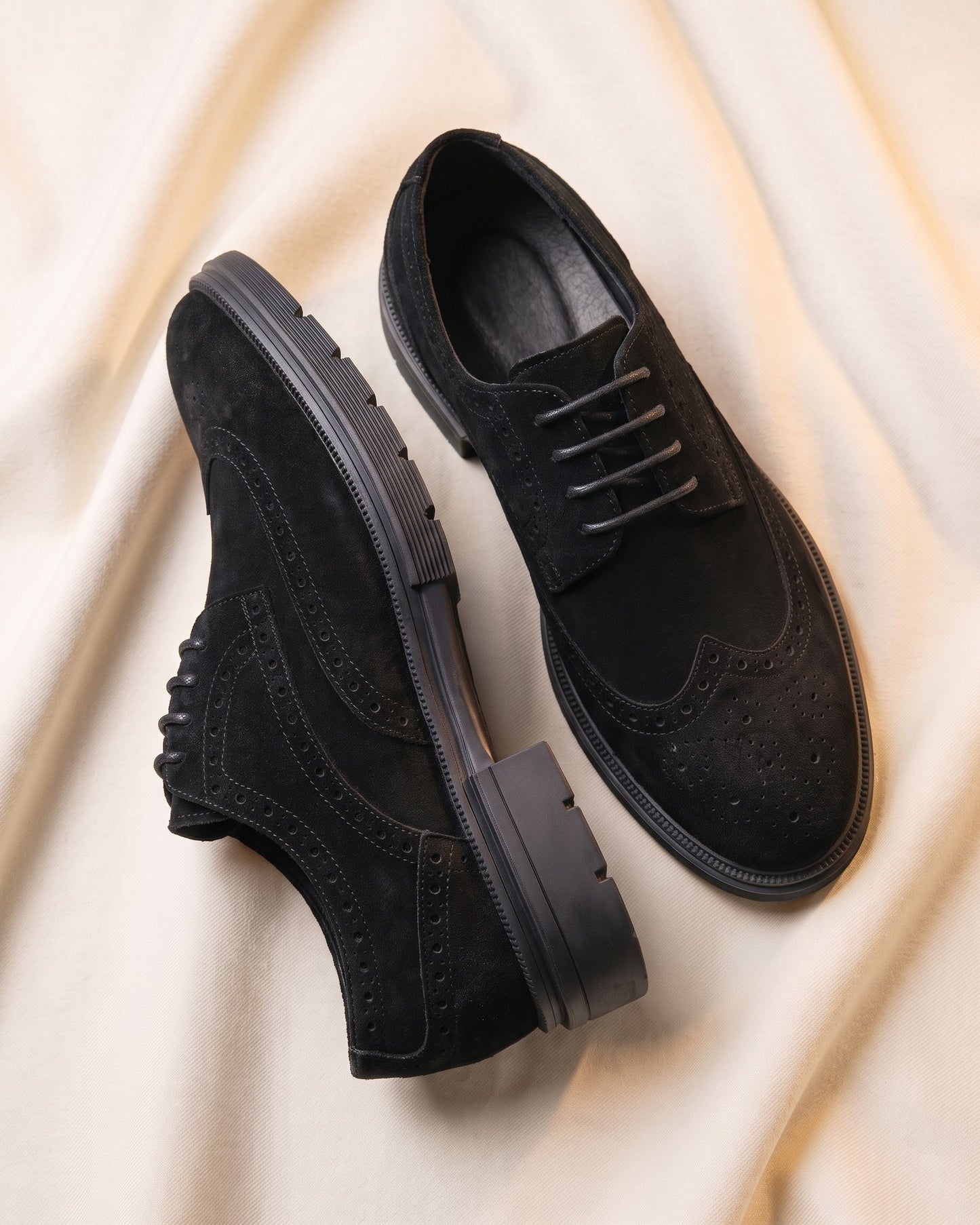 Enzo Suede Brogue Derby