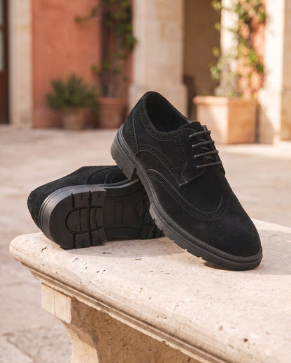 Enzo Suede Brogue Derby