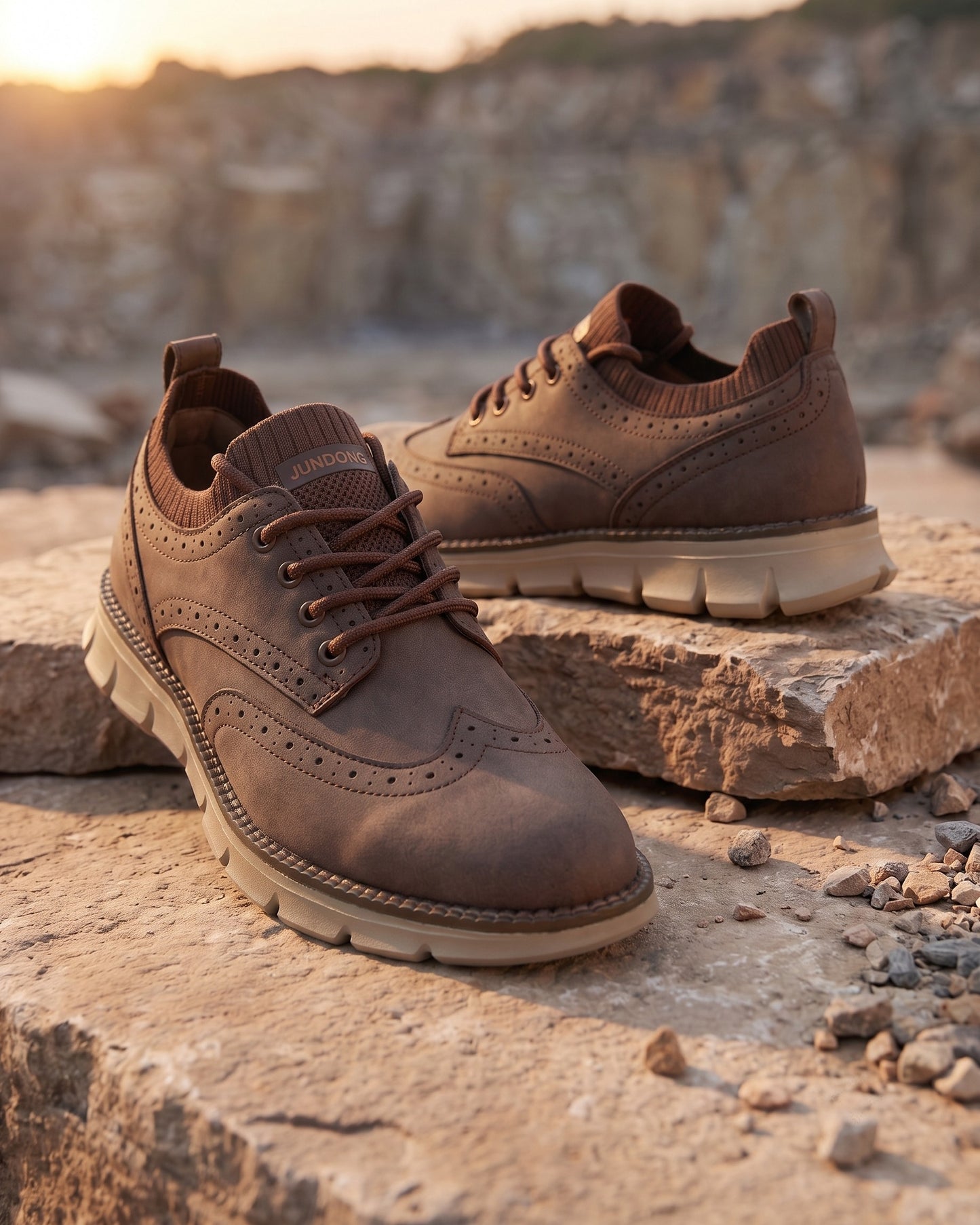 Eduardo Faux Leather Brogue
