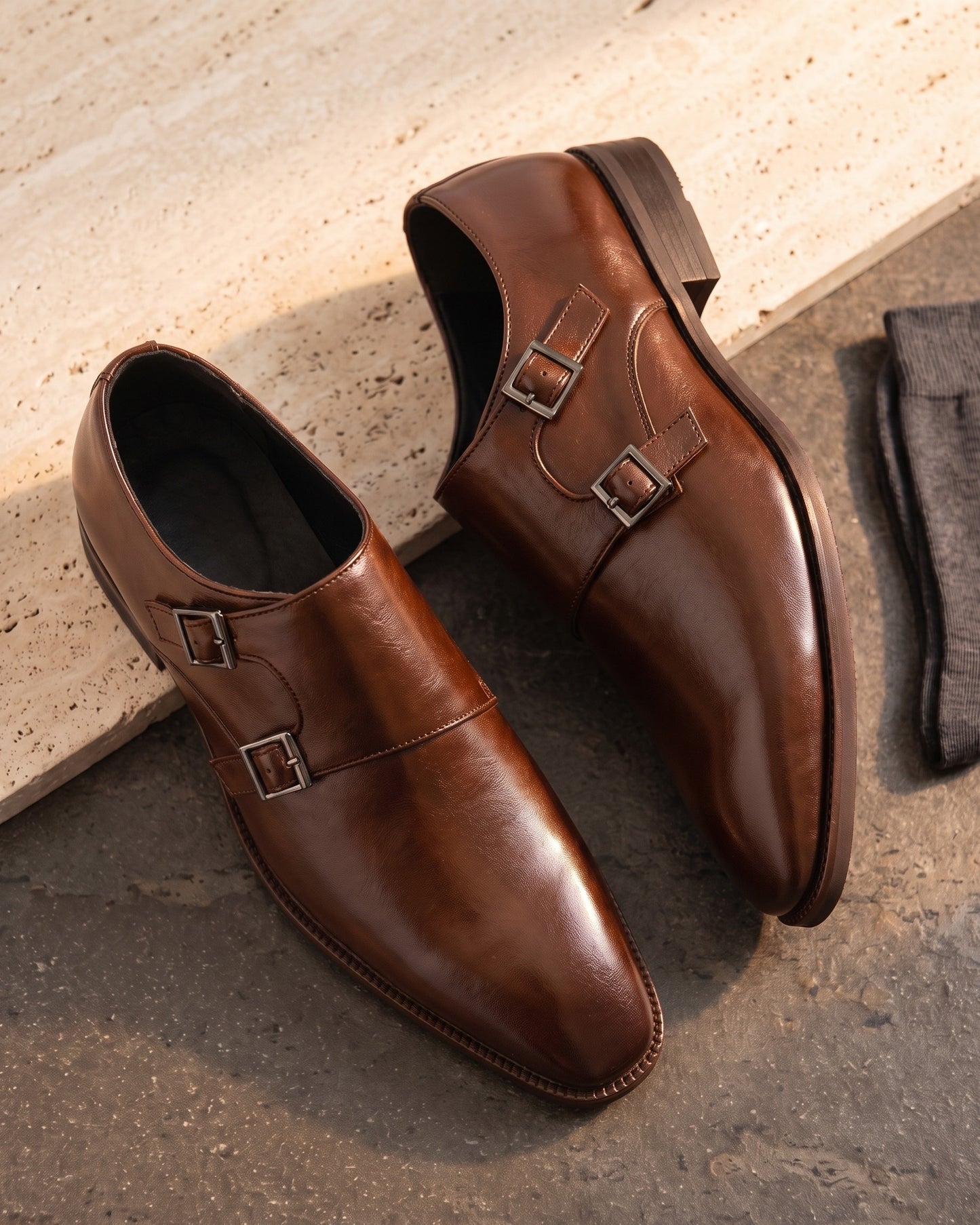 Santos Leather Monk Strap