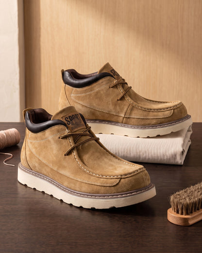 Valerio Faux Leather Chukka Boot