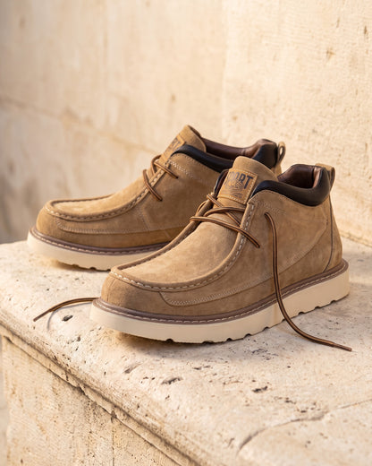 Valerio Faux Leather Chukka Boot