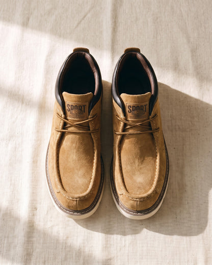 Valerio Faux Leather Chukka Boot