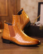 Ruben Croco-Embossed Chelsea Boot