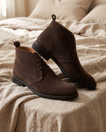 Claudio Faux Leather Chukka Boot